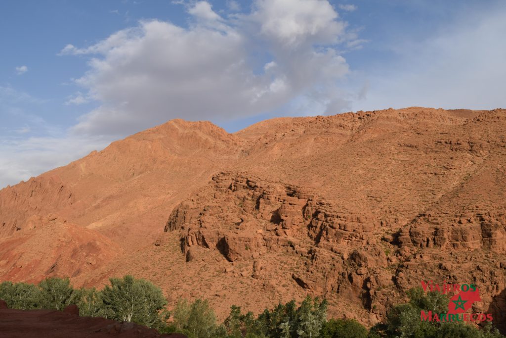 Formaciones rocosas en el valle del Dadès